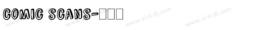 comic scans字体转换